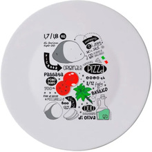 Тарелка BORMIOLI ROCCO "Pizza Recipe" 33см White (419320F77321132)