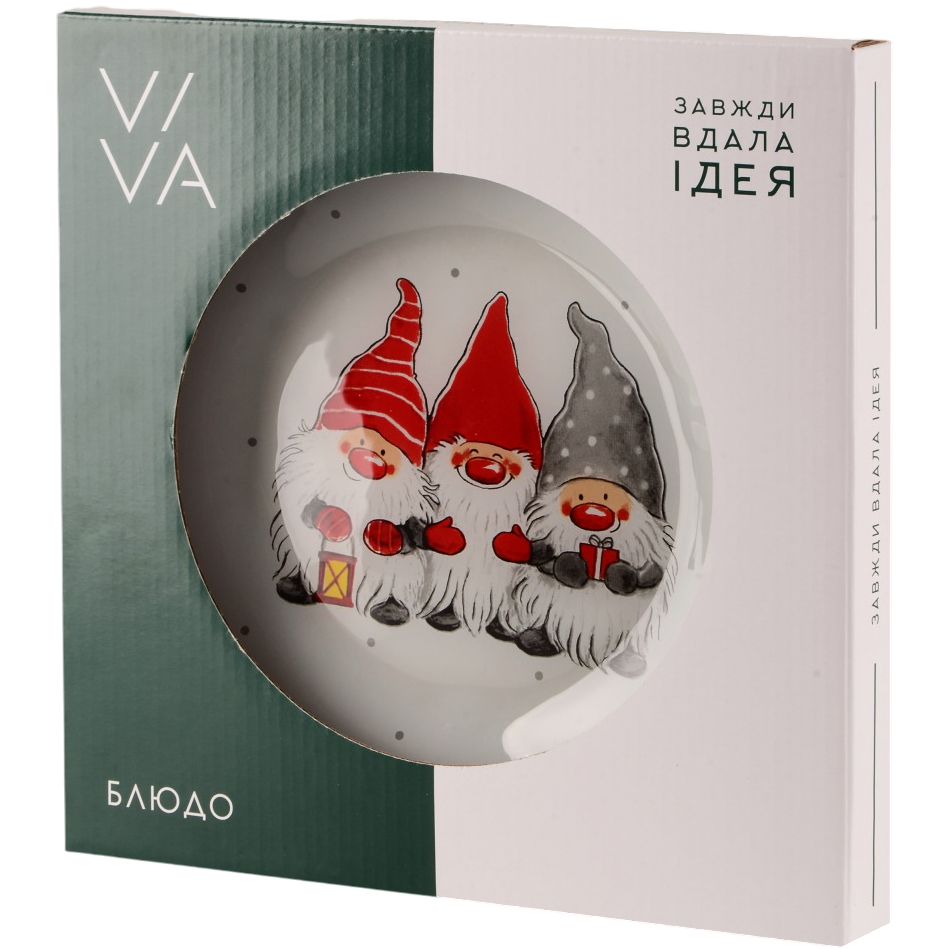 Страва VIVA NY GNOMES GIFT (S30105-2) Матеріал скло