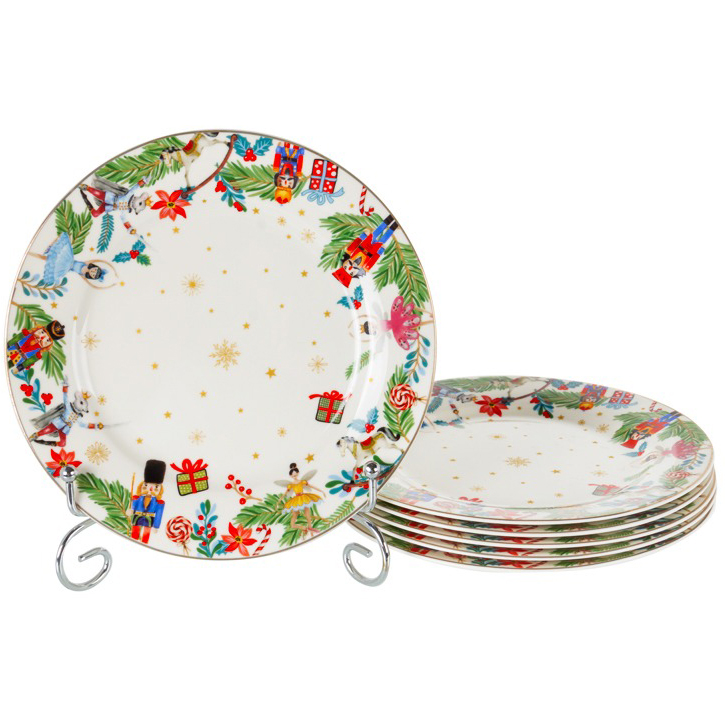 Набір тарілок LEFARD White Christmas 6 шт (922-103) Набір тарілок LEFARD White Christmas 6 шт (922-103)