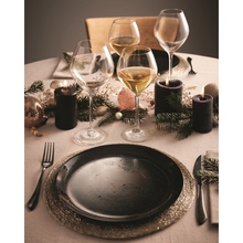 Тарілка столова дрібна LUMINARC DIANA BLACK 25 см (V0121)