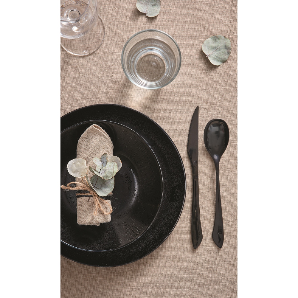 Фото Тарілка столова дрібна LUMINARC DIANA BLACK 25 см (V0121)