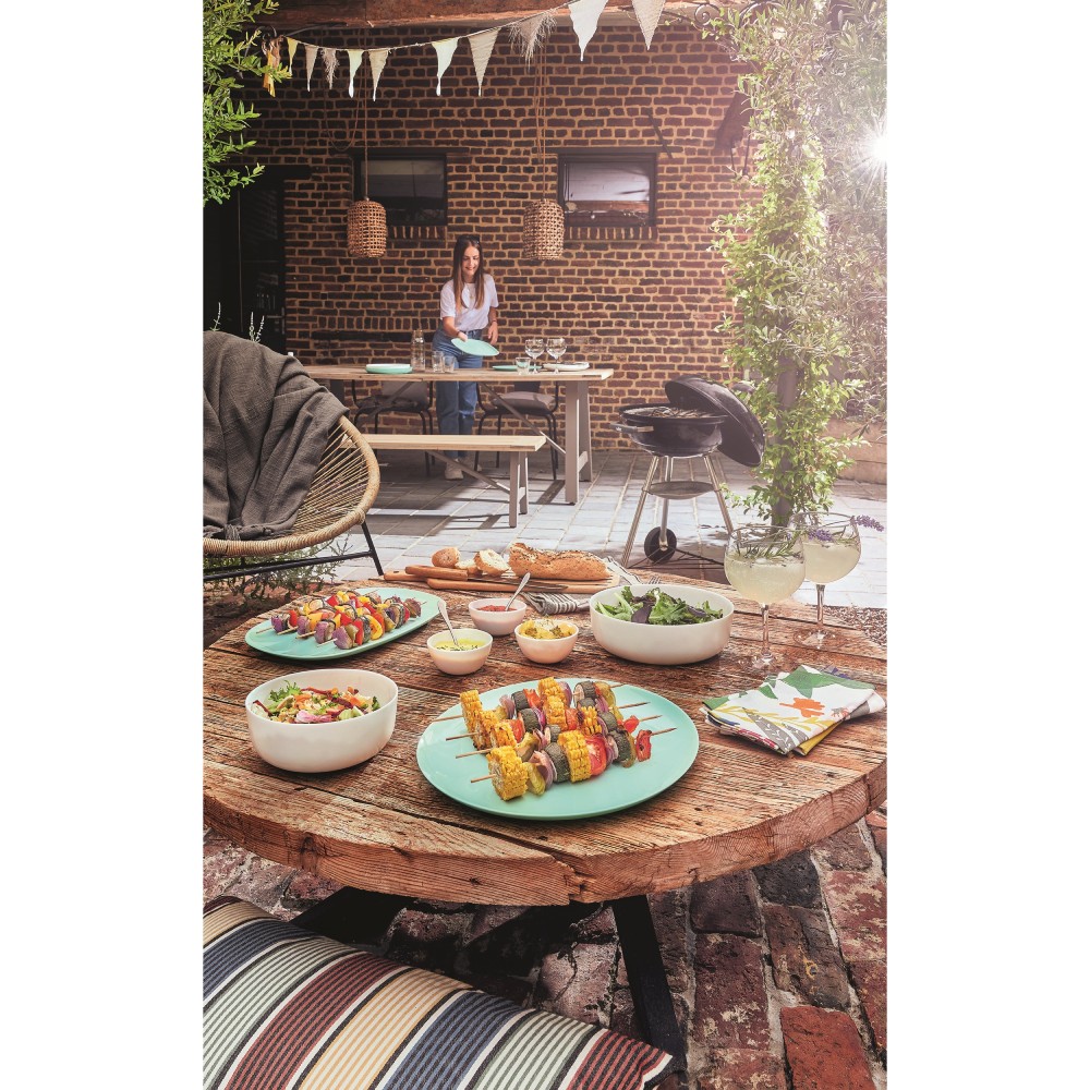 Блюдо LUMINARC DIWALI LIGHT TURQUOISE 32 см (Q8510) Можно мыть в посудомоечной машине да