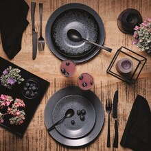 Тарілка столова глибока LUMINARC SLATE BLACK 20 см (V0116)