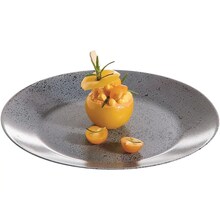 Тарелка столовая мелкая LUMINARC SLATE BLACK 25 см (V0115)