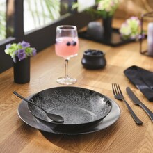 Тарелка столовая мелкая LUMINARC SLATE BLACK 25 см (V0115)