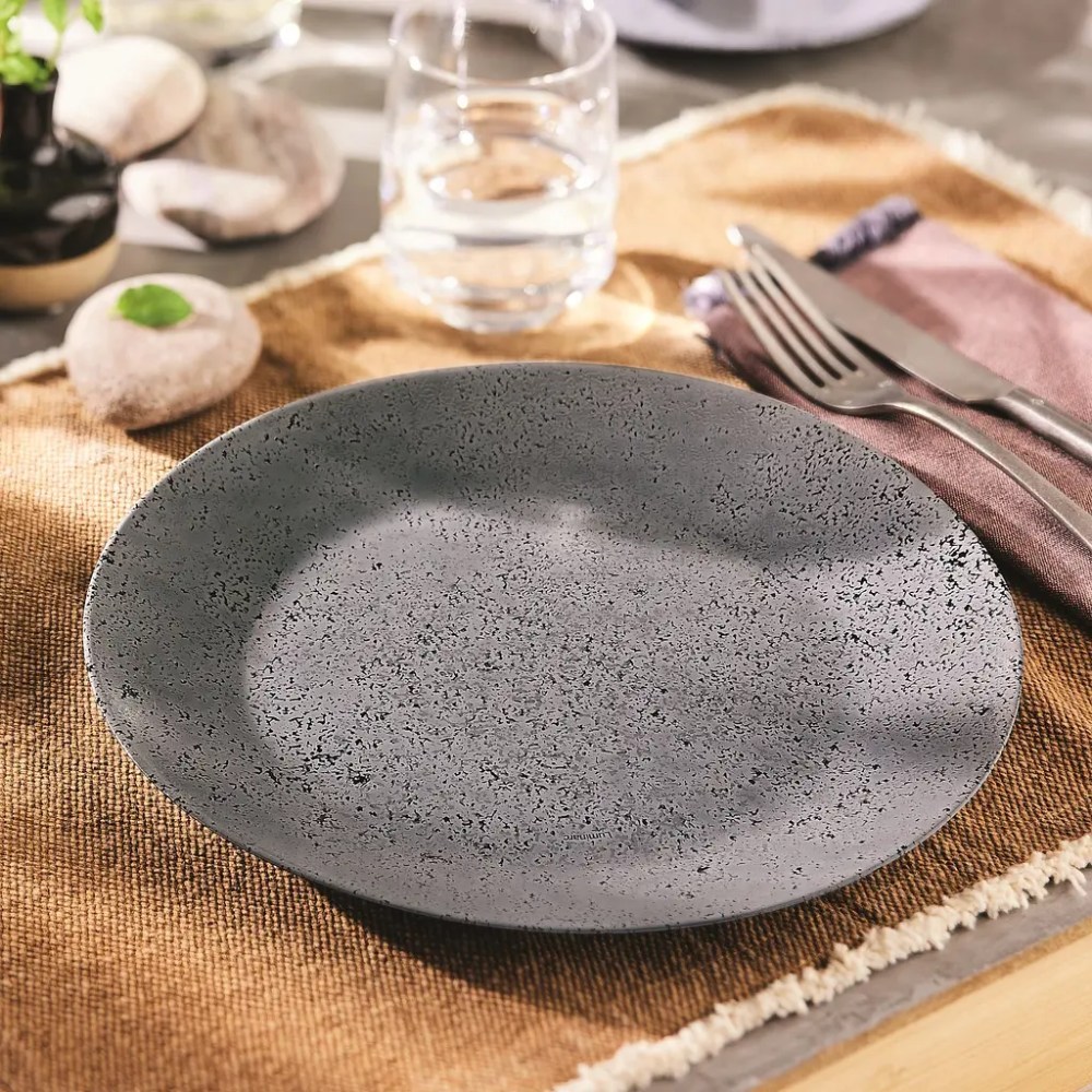 Фото Тарелка столовая мелкая LUMINARC SLATE BLACK 25 см (V0115)