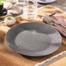 Тарелка столовая мелкая LUMINARC SLATE BLACK 25 см (V0115)