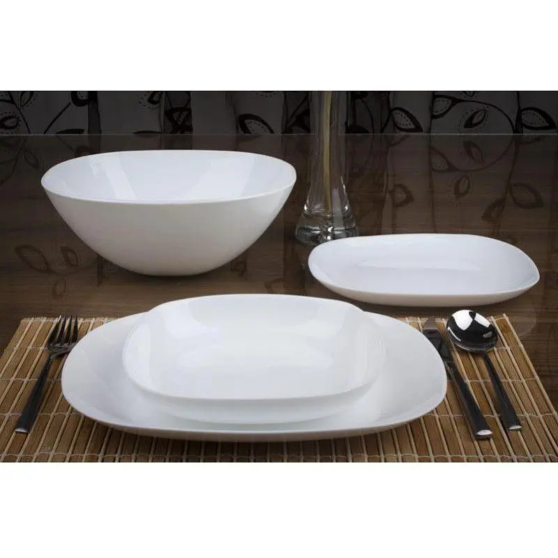 Тарелка столовая мелкая LUMINARC SWEET LINE WHITE 28 см (X0511) Материал опаловое стекло