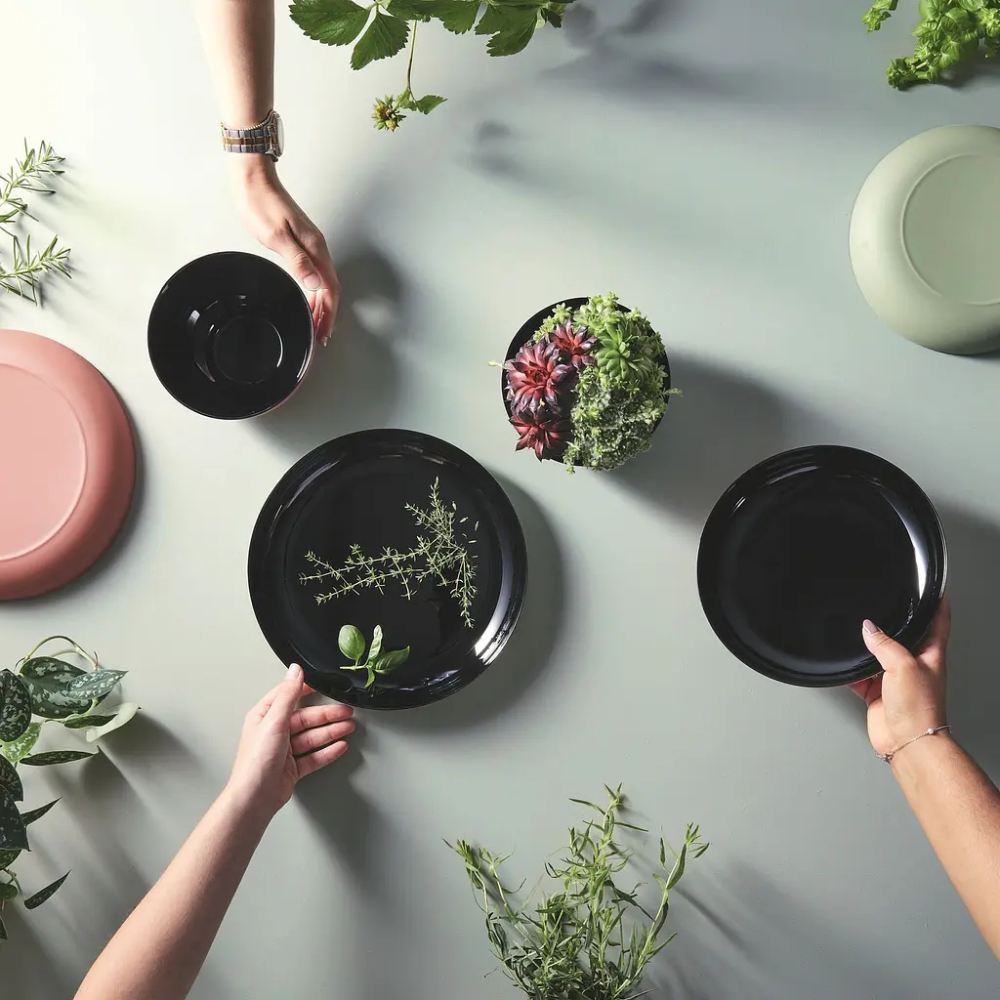 Внешний вид Блюдо LUMINARC VICKY BLACK GREY 21 см (Q8584)