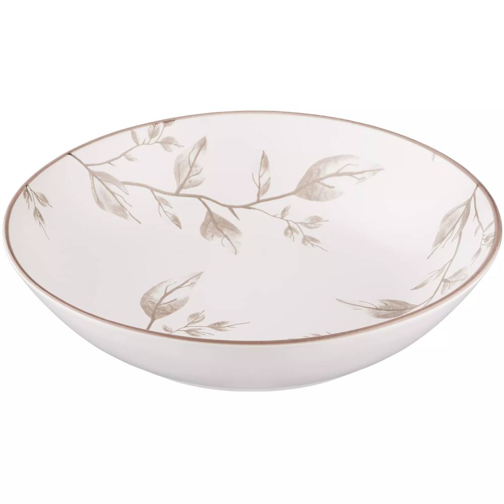 Тарелка суповая ARDESTO Asti 20.2см White/Beige (AR1420AB)