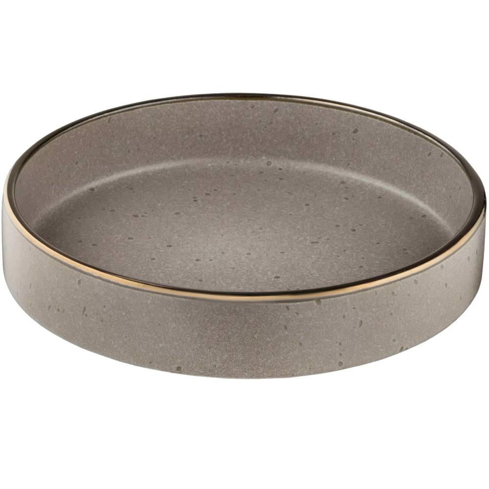 Тарілка супова ARDESTO Fasano 20см Gray/Brown (AR0420GB)