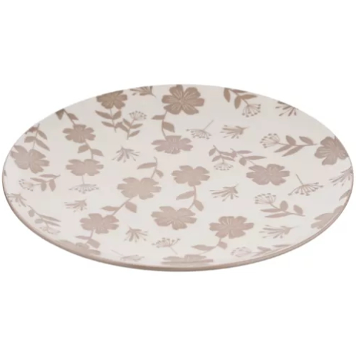 Тарелка столовая мелкая ARDESTO Ravenna 26.8 см White/Beige (AR1327R) Материал фарфор