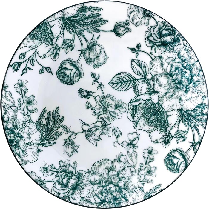 Тарелка десертная LIMITED EDITION Blossom Green 19 см (YF7002-2)