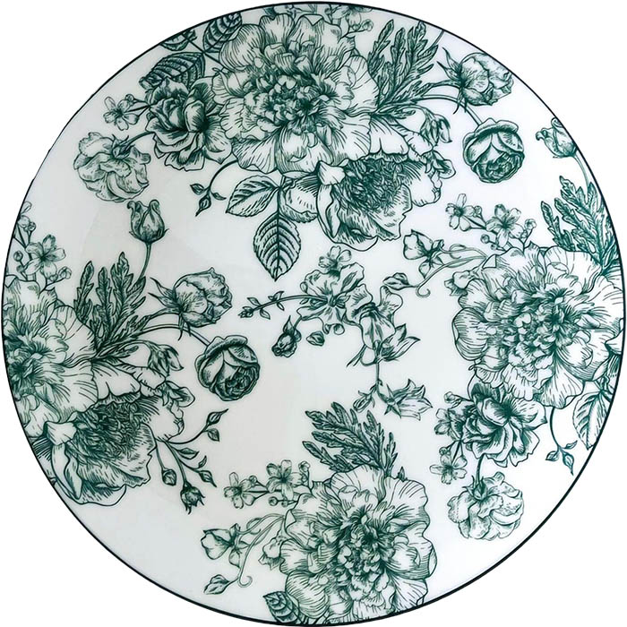 Тарелка столовая мелкая LIMITED EDITION Blossom Green 26.5 см (YF7002-1)