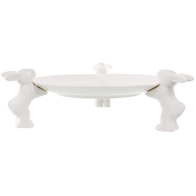 Блюдо для торта LEFARD Кролики 23 см (149-426)