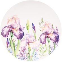 Тарелка столовая мелкая ALBA CERAMIC Ирисы 26 см (769-069)
