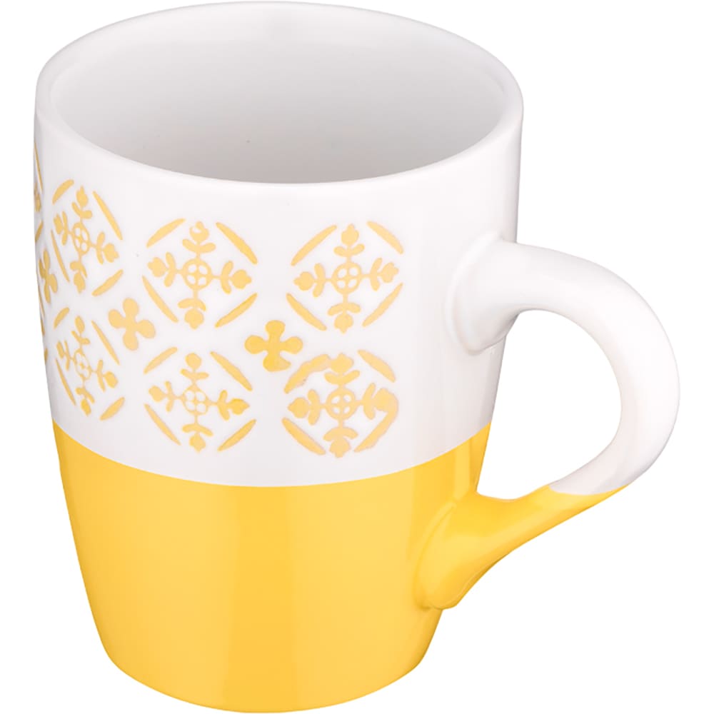 Кружка ARDESTO Ornament 320 мл Yellow/White (AR3045YW) Предназначение латте