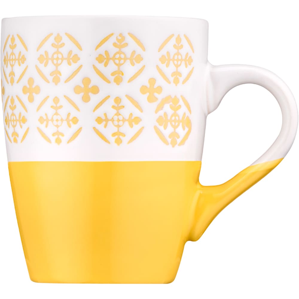 Кухоль ARDESTO Ornament 320 мл Yellow/White (AR3045YW) Тип кухоль