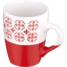 Кухоль ARDESTO Ornament 320 мл Red/White (AR3045R)