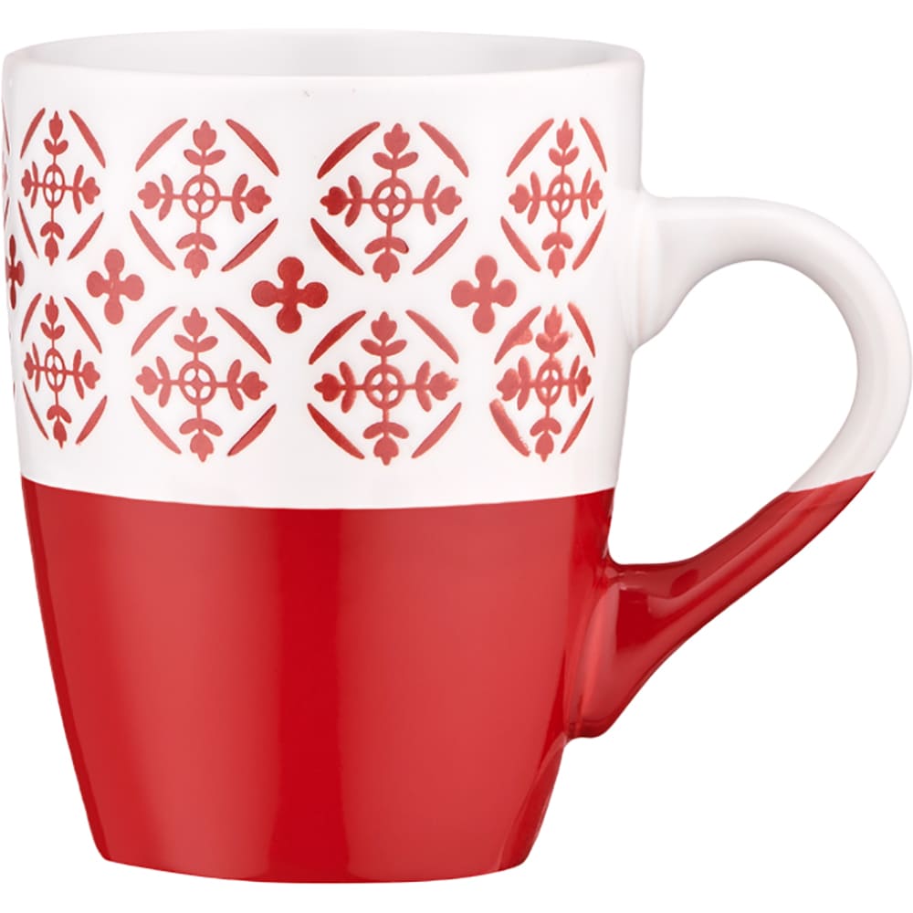 Кухоль ARDESTO Ornament 320 мл Red/White (AR3045R)