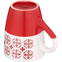 Кухоль ARDESTO Ornament 320 мл Red/White (AR3045R)