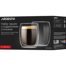 Набор кружек Ardesto Transparent 350 мл 2 шт (AR2635B)