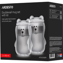 Набор стаканов ARDESTO Animals 2х300 мл (AR2630BBR)