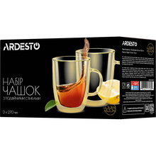 Набор кружек ARDESTO Golden Moon 2х270мл Gold (AR2627BGR)