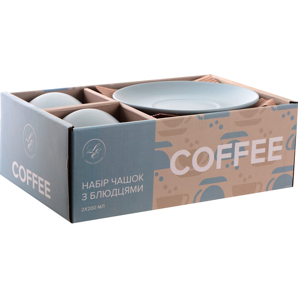 Зовнішній вигляд Набір чашок Limited Edition Morning Coffee 200мл 2шт (RX-N24704)