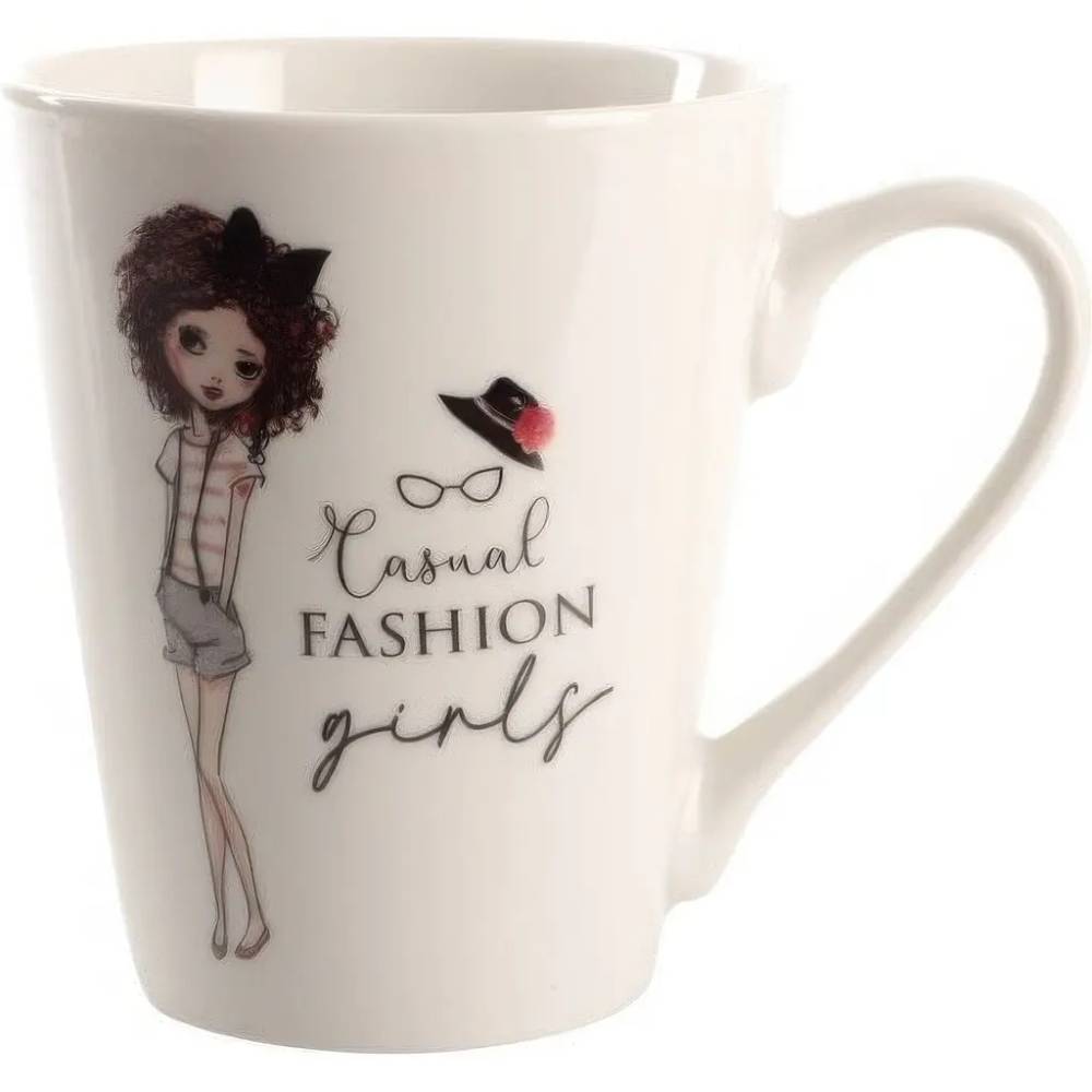 Кружка Limited Edition Fashion Girl B 300 мл White (B02-T3977B)