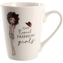 Кружка Limited Edition Fashion Girl B 300 мл White (B02-T3977B)