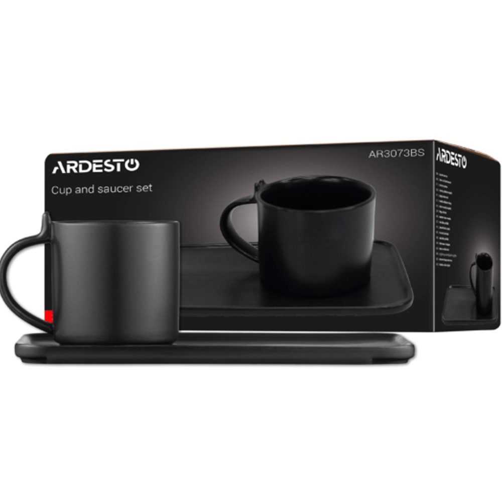 Фото Сервиз ARDESTO 2 пр Black (AR3073BS)