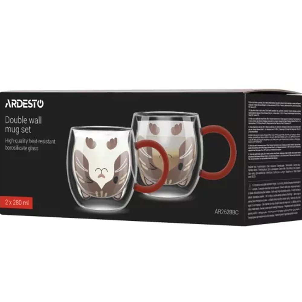 Набір кухлів ARDESTO Animals 280мл 2шт (AR2628BC) Призначення кава