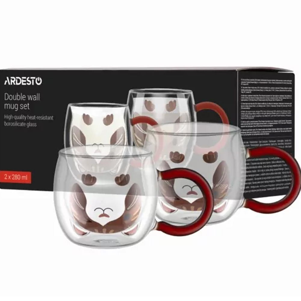 Набір кухлів ARDESTO Animals 280мл 2шт (AR2628BC) Призначення капучино