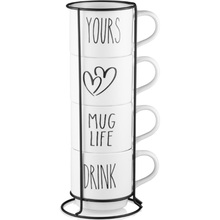 Набір кухлів ARDESTO 320мл 4шт White (AR3095S)