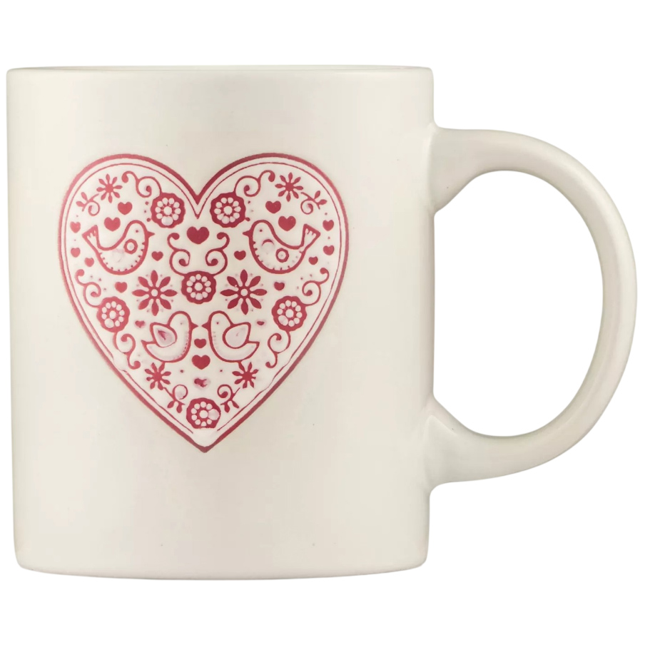 Чашка ARDESTO Heart 320 мл white (AR3074W)