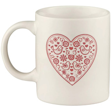 Чашка ARDESTO Heart 320 мл white (AR3074W)