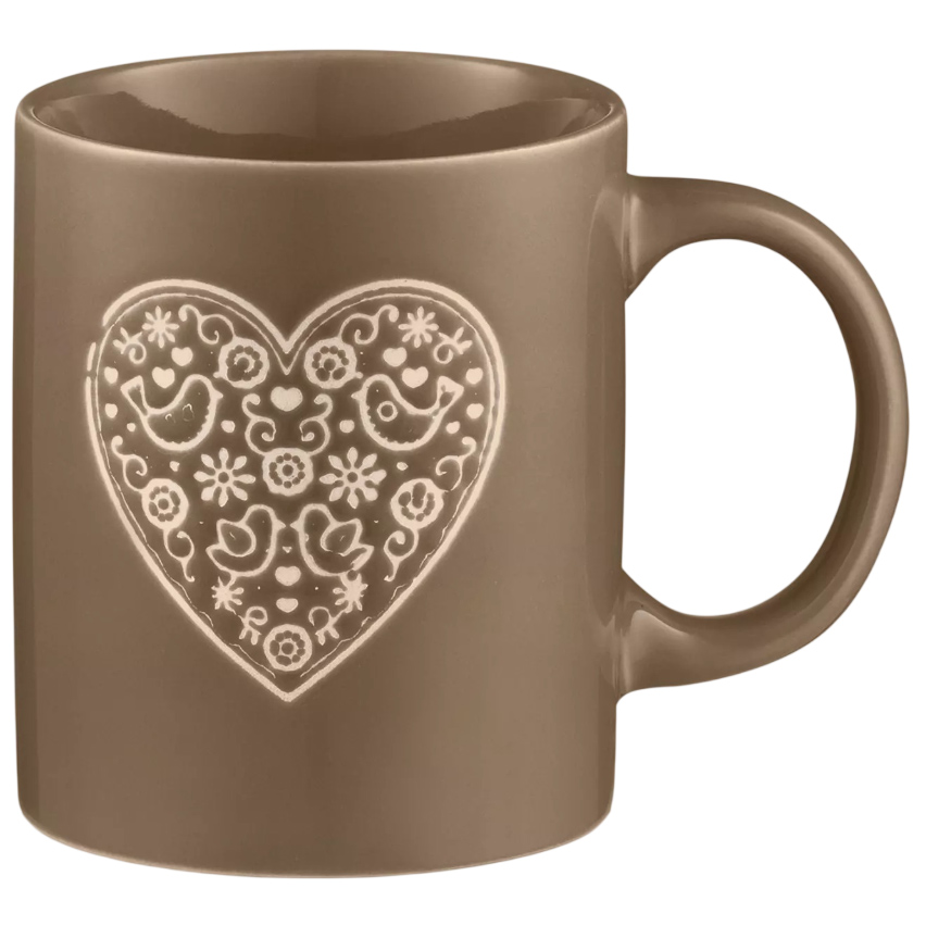 Кружка ARDESTO Heart 320 мл grey (AR3074G) Тип кружка