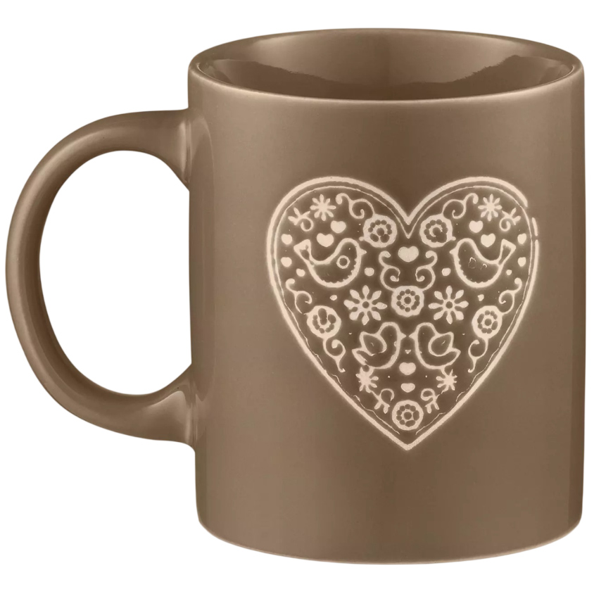 Кружка ARDESTO Heart 320 мл grey (AR3074G) Предназначение кофе