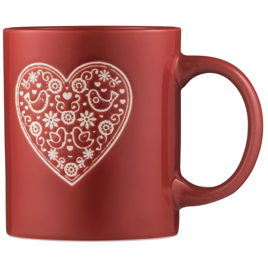 Чашка ARDESTO Heart 320 мл red (AR3074R)