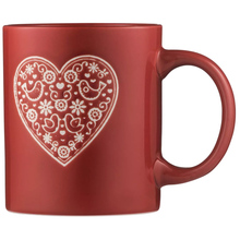 Чашка ARDESTO Heart 320 мл red (AR3074R)