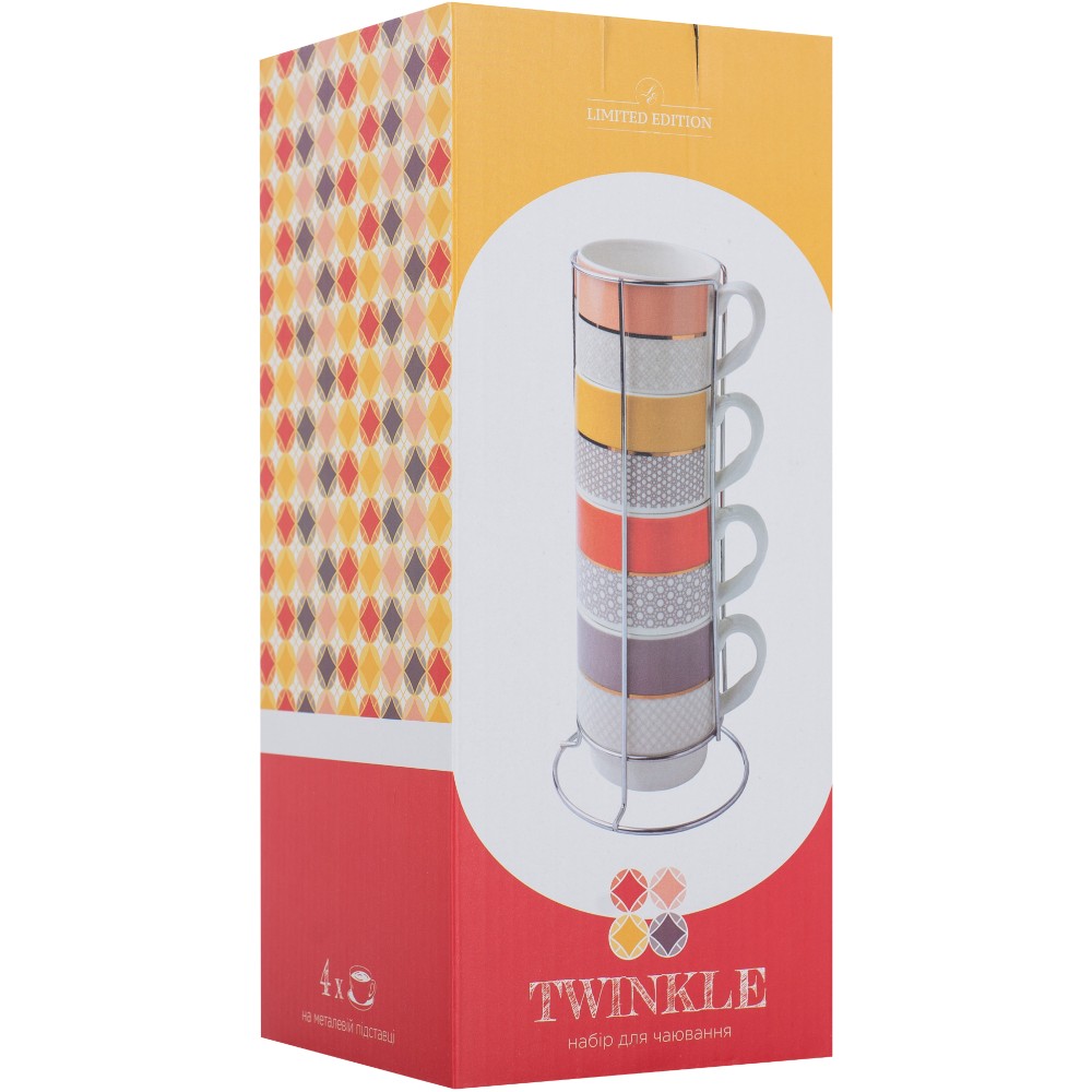 Фото Набір кухлів LIMITED EDITION TWINKLE 4 х 345 мл (B248-T2294)