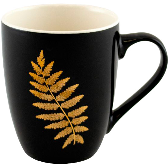 

Кружка KERAMIA Golden leaf Fern 360 мл (21-279-067), Чашка "Golden leaf" 360мл. (21-279-067)