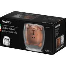Набор чашек Ardesto Animals 250 мл 2 шт (AR2625GA)