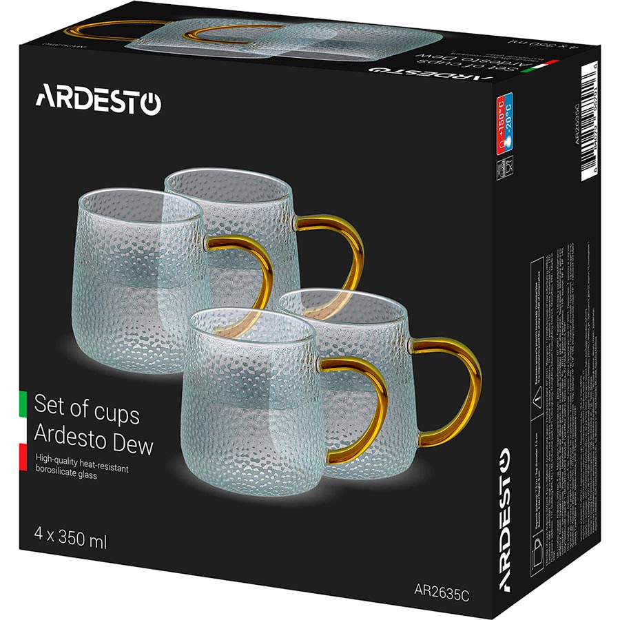 Набір кухлів ARDESTO Dew 350 мл 4 пр. (AR2635C) Тип кухоль