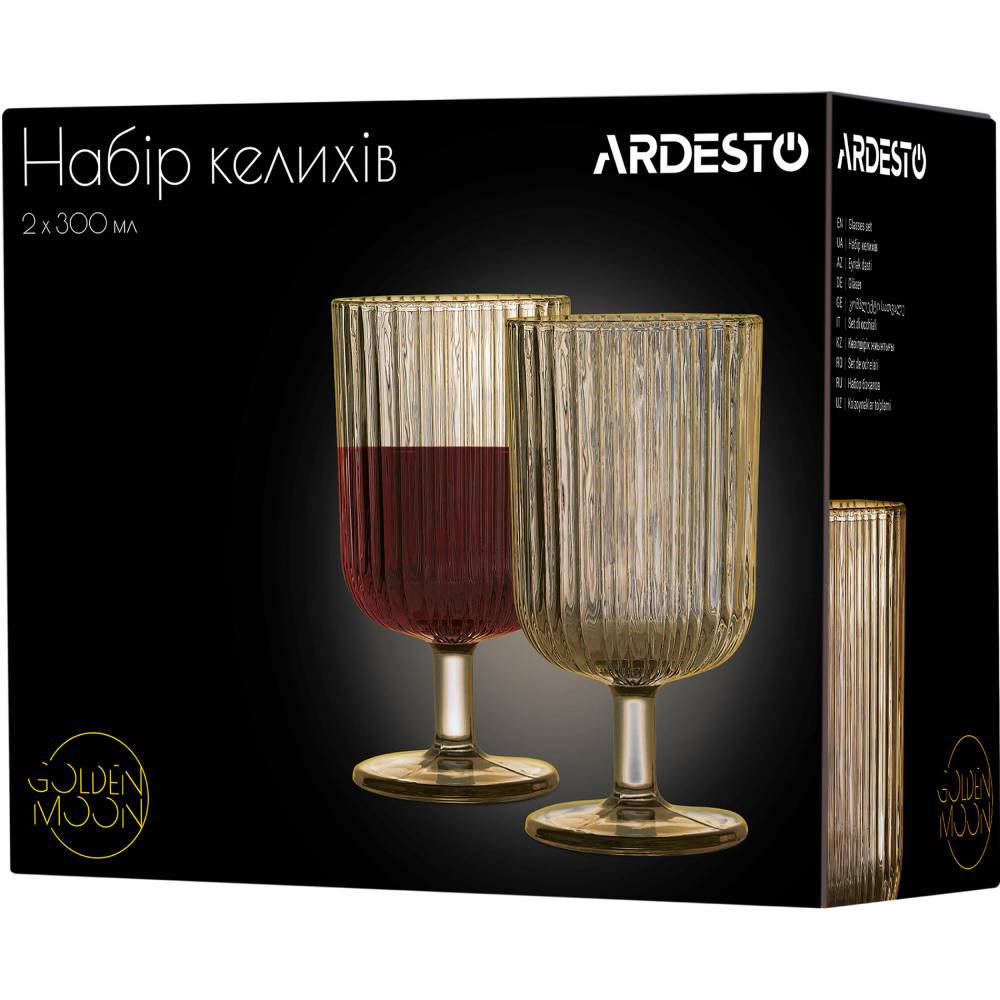 Набор бокалов ARDESTO Golden Moon 2 шт. (AR2630GM) Предназначение красное вино