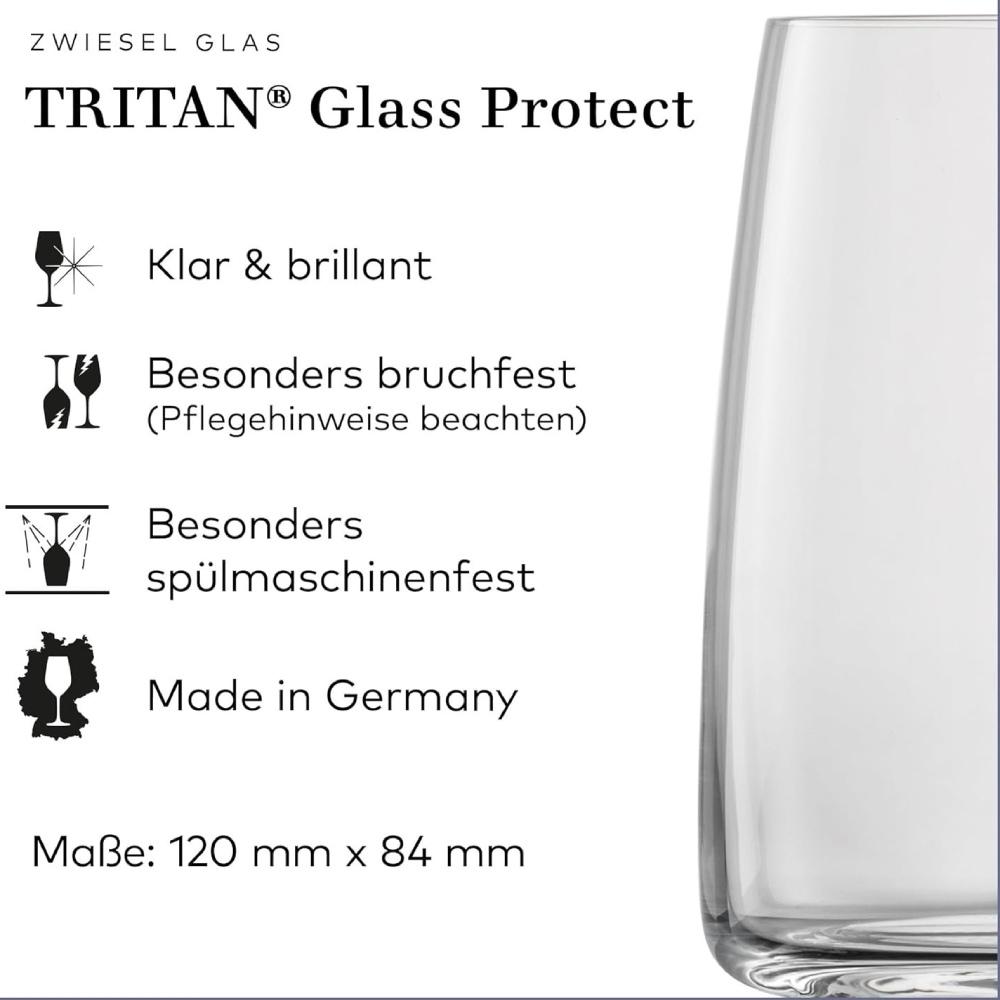 Набор стаканов SCHOTT ZWIESEL Tumbler Allround 0,5 л 4 шт. (122425) Объем 500