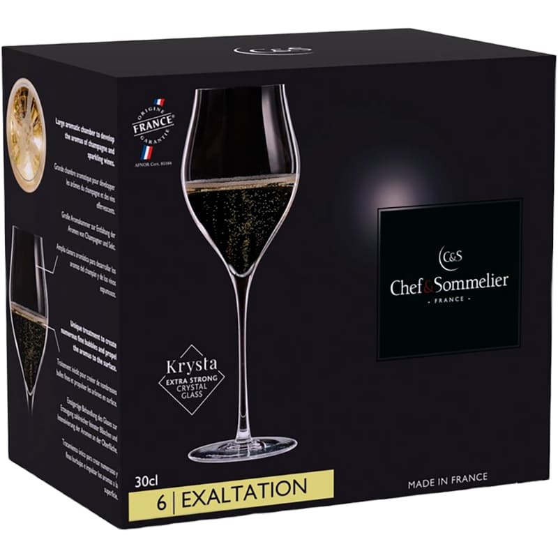 Набор бокалов C&S EXALTATION 300 мл 6 шт (Q1151/1) Предназначение шампанское
