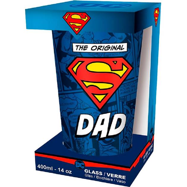 Стакан ABYSTYLE DC COMICS The Original "S" Dad Супермен 400 мл (TGGVER002) Предназначение вода