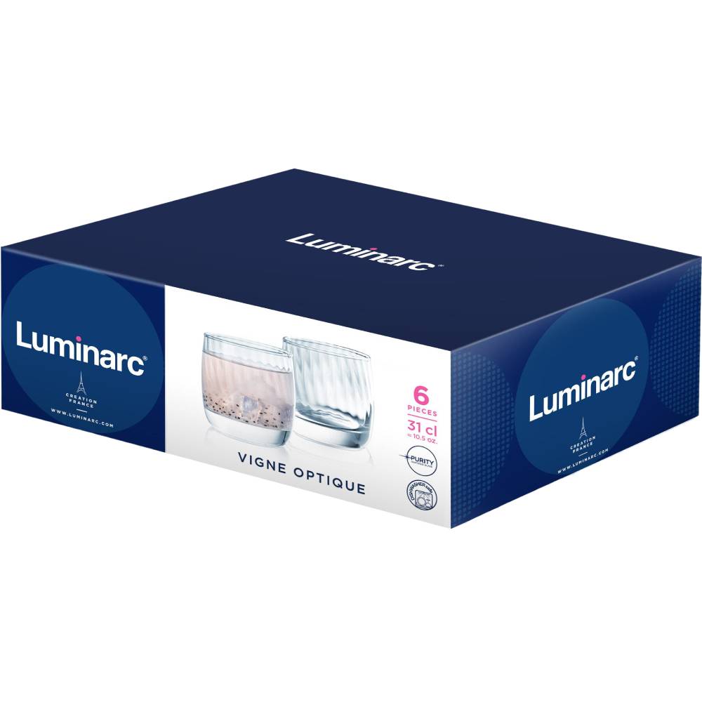 Набір склянок LUMINARC VIGNE OPTIQUE 6шт (X0831) Тип склянка